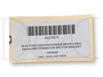 99-07 Ford F250 F350 Parking Brake Cable Equalizer Connector Splitter Bracket