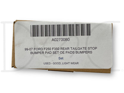99-07 Ford F250 F350 Rear Tailgate Stop Bumper Pad Set OE Pads Bumpers