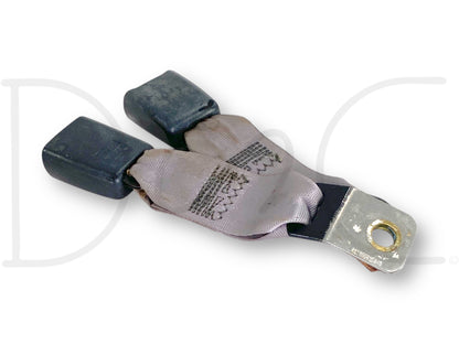 99-02 Ford F250 F350 Rear Back Seat Seatbelt Latch Buckle Double Gray OE