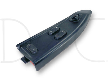 99-01 Ford F250 F350 LH Left Driver Front Power Window Lock Switch Panel Black, used with light wear, compatible with 1999-2001 Ford F-250, F-350, F-450, F-550 trucks, designed for power window and lock control.