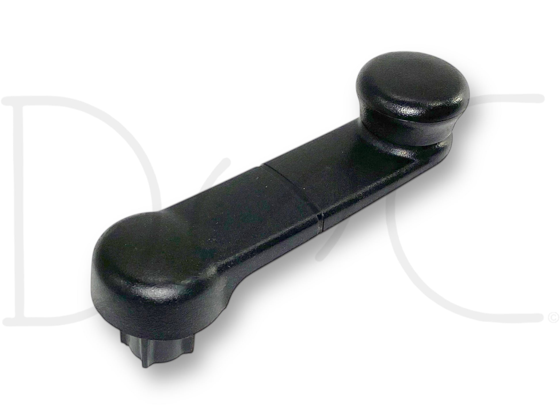 99-07 Ford F250 F350 Super Duty Manual Window Crank Handle OEM F77B-1023342-AAW in black plastic, used good condition with light wear, compatible with 1999-2007 Ford F-250, F-350, F-450, F-550 trucks, replacement OE part for manual window operation.