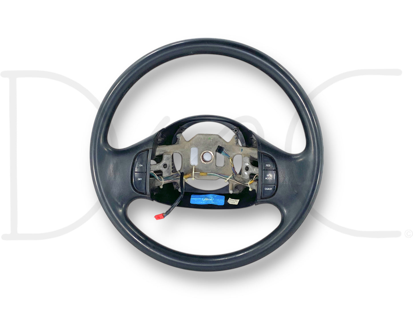 99-02 Ford F250 F350 Steering Wheel W/ Cruise Buttons OE Black F81A-3600-Faw