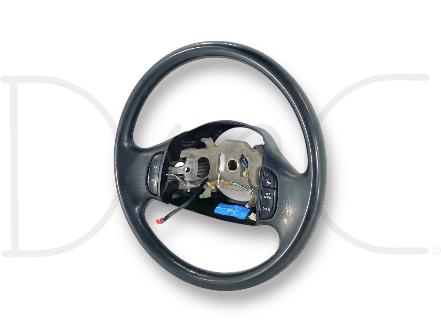 99-02 Ford F250 F350 Steering Wheel W/ Cruise Buttons OE Black F81A-3600-Faw