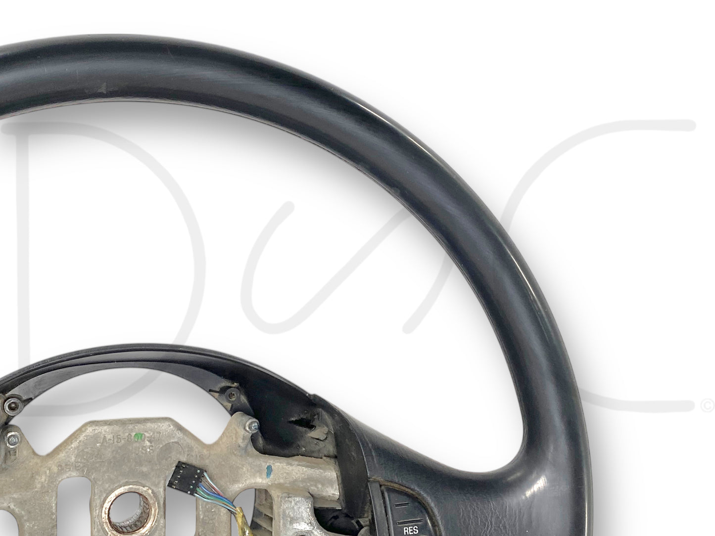 99-02 Ford F250 F350 Steering Wheel W/ Cruise Buttons OE Black F81A-3600-Faw