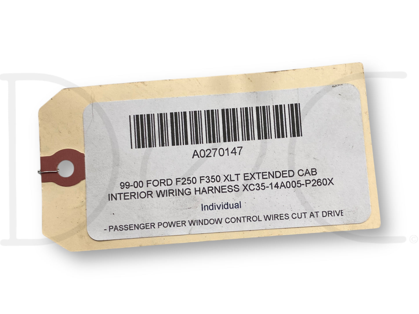 99-00 Ford F250 F350 XLT Extended Cab Interior Wiring Harness Xc35-14A005-P260X