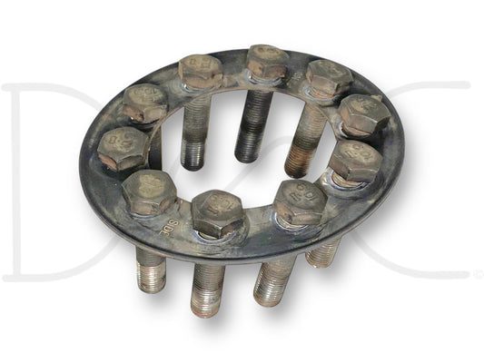 99-02 Ford F250 F350 7.3 Diesel Flex Plate Flywheel Bolts Ring Mounting Collar used with visible light wear, designed for Ford Powerstroke diesel engines, suitable for 1999-2002 Ford F-250, F-350, F-450, and F-550 trucks.