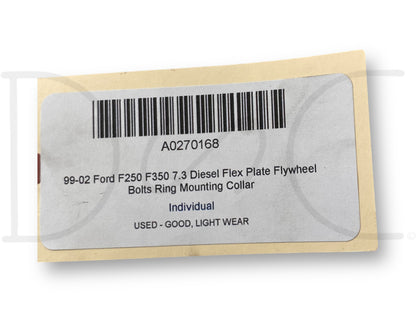 99-02 Ford F250 F350 7.3 Diesel Flex Plate Flywheel Bolts Ring Mounting Collar