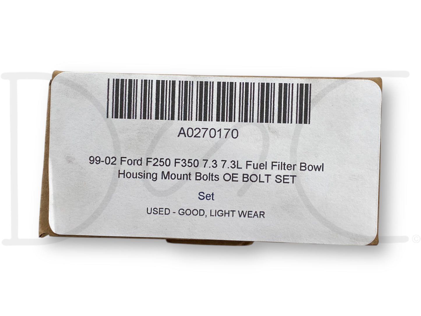 99-02 Ford F250 F350 7.3 7.3L Fuel Filter Bowl Housing Mount Bolts OE Bolt Set