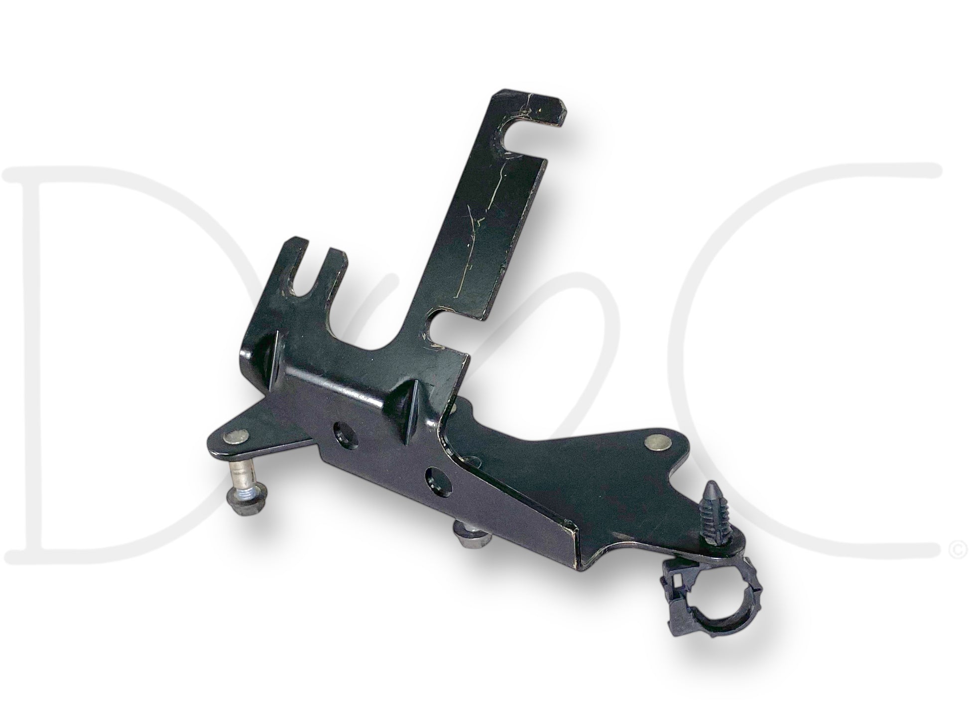 99-02 Ford F250 F350 7.3 7.3L Glow Plug AIH Dual Relay Mount Mounting Bracket used in good condition with light wear, designed for 1999-2002 Ford F-250, F-350, F-450, and F-550 trucks, compatible with diesel Powerstroke models.