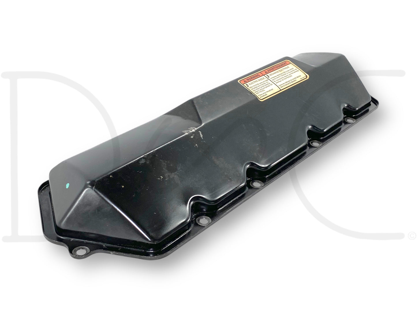 95-02 Ford F250 F350 7.3 7.3L Diesel LH Left Driver Rocker Valve Cover OEM, used with good condition and light wear, compatible with 1995-2002 Ford F-250, F-350, F-450, and F-550 trucks, made from durable black metal material.