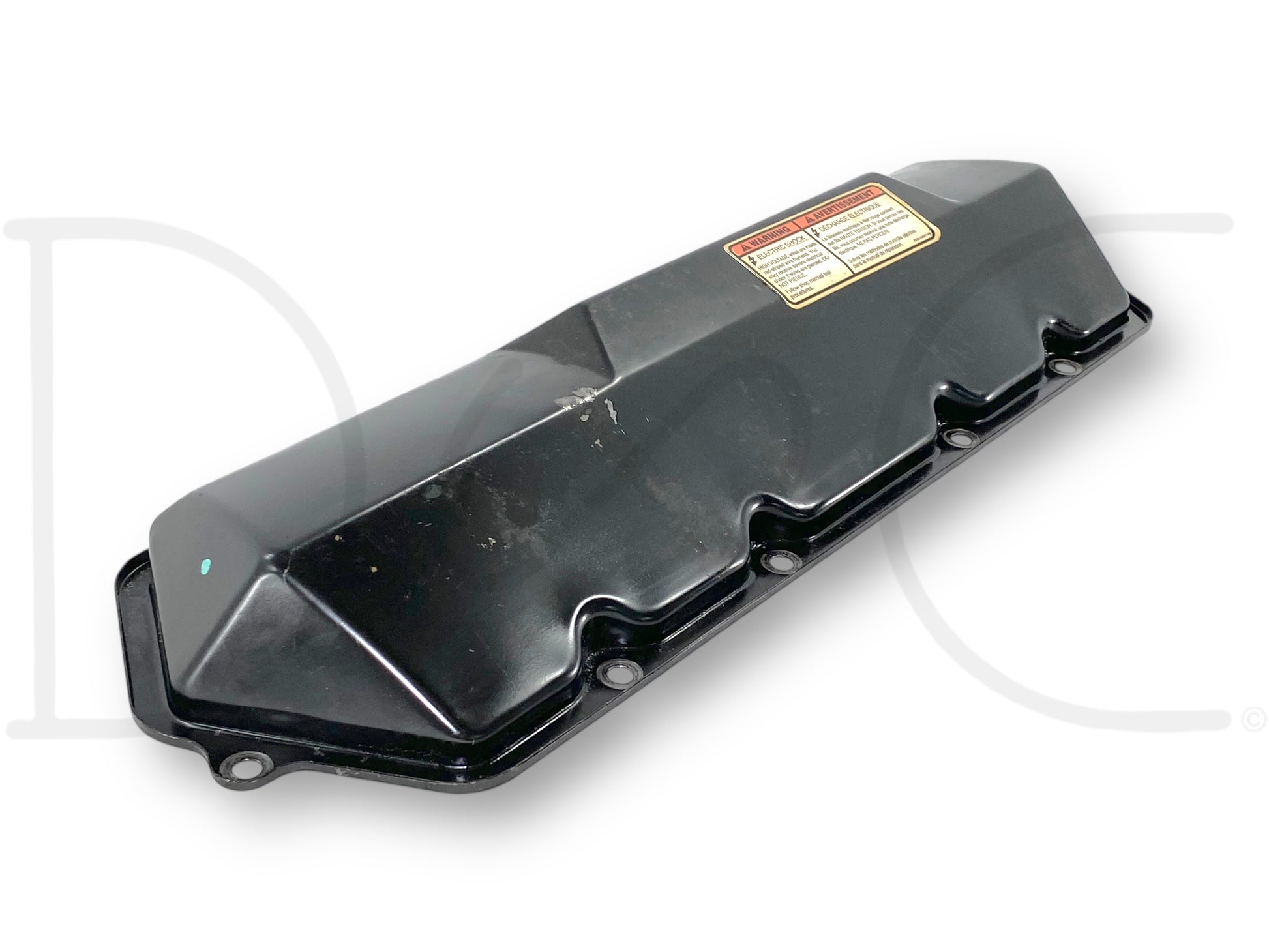95-02 Ford F250 F350 7.3 7.3L Diesel LH Left Driver Rocker Valve Cover OEM, used with good condition and light wear, compatible with 1995-2002 Ford F-250, F-350, F-450, and F-550 trucks, made from durable black metal material.