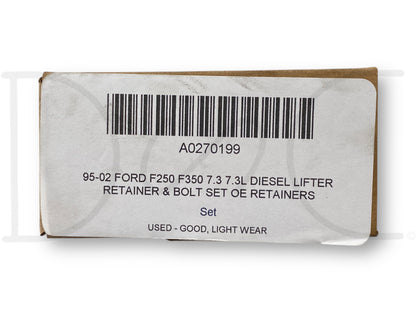95-02 Ford F250 F350 7.3 7.3L Diesel Lifter Retainer & Bolt Set OE Retainers
