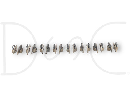 95-02 Ford F250 7.3 Intake Exhaust Rocker Arm Pedestal Set (8 Cylinders) *Blem*, used with light wear and surface rust, compatible with 1994.5-2002 F-250 and F-350 trucks, including 1999 Ford F-250 XLT 7.3L Diesel 4R100 Automatic Transmission 2WD models.
