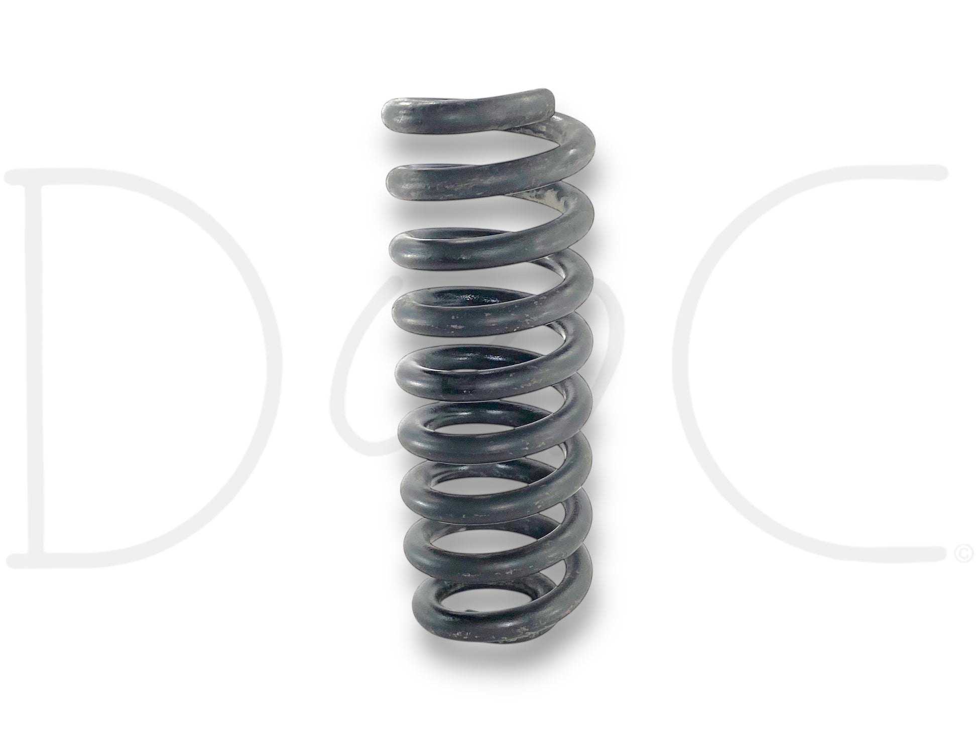 99-04 Ford F250 F350 Diesel 2WD 2X4 Front Coil Spring OEM F81A-5310 used front coil spring for Ford Powerstroke trucks, exhibiting light wear and suitable for 1999-2004 F-250 and F-350 2WD models with 7.3L diesel engines.