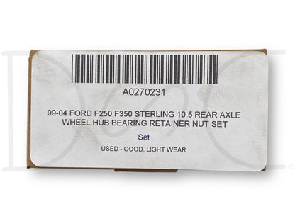 99-04 Ford F250 F350 Sterling 10.5 Rear Axle Wheel Hub Bearing Retainer Nut Set
