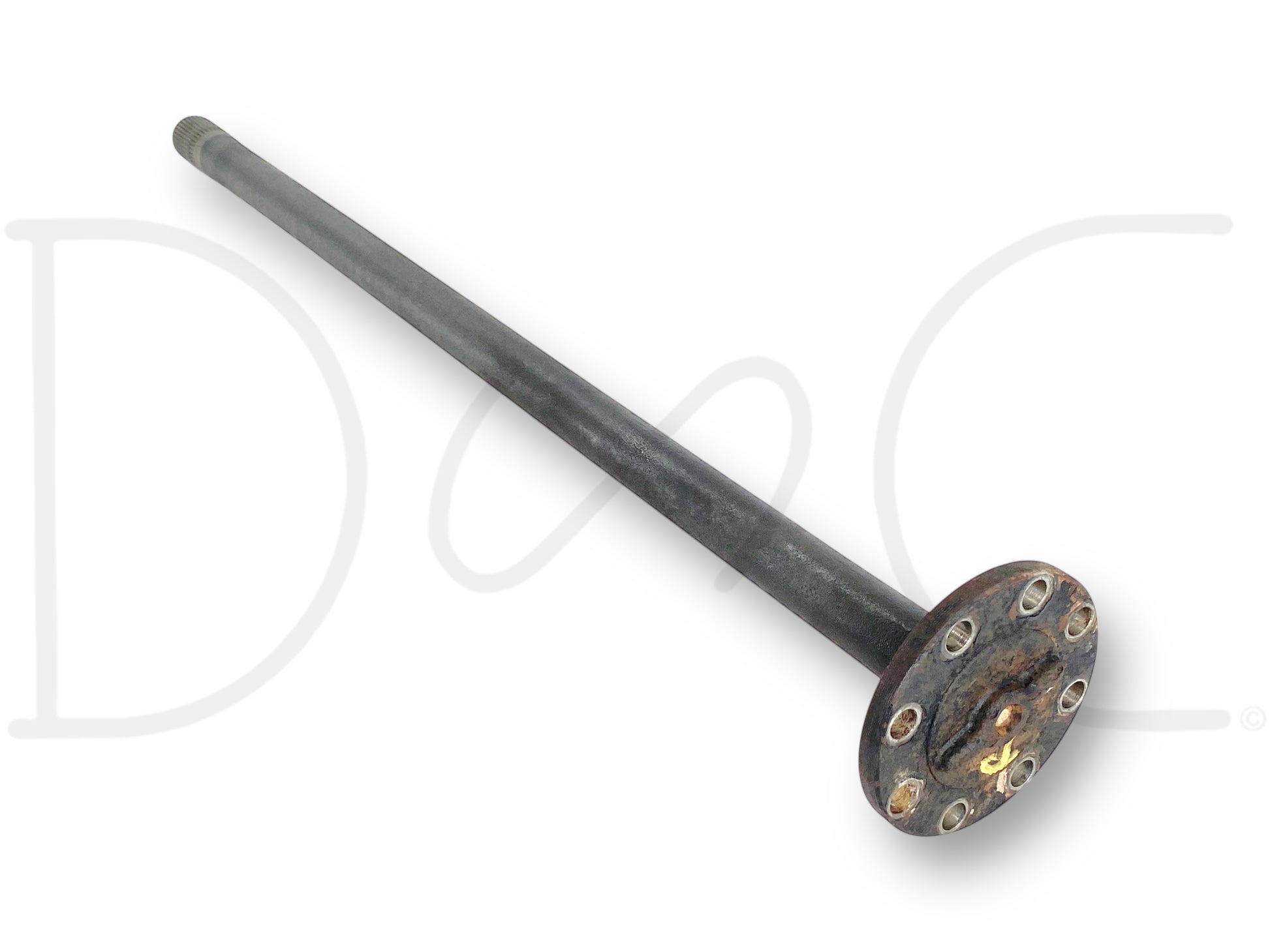 99-04 Ford F250 F350 Sterling 10.5 Rear Axle Shaft RH Right Passenger 35 Spline used OE part showing light wear, compatible with 1999-2004 Ford F-250 F-350 trucks, ideal for Powerstroke diesel and Super Duty applications.