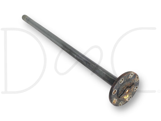 99-04 Ford F250 F350 Sterling 10.5 Rear Axle Shaft RH Right Passenger 35 Spline used OE part showing light wear, compatible with 1999-2004 Ford F-250 F-350 trucks, ideal for Powerstroke diesel and Super Duty applications.