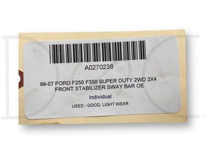 99-07 Ford F250 F350 Super Duty 2WD 2X4 Front Stabilizer Sway Bar OE