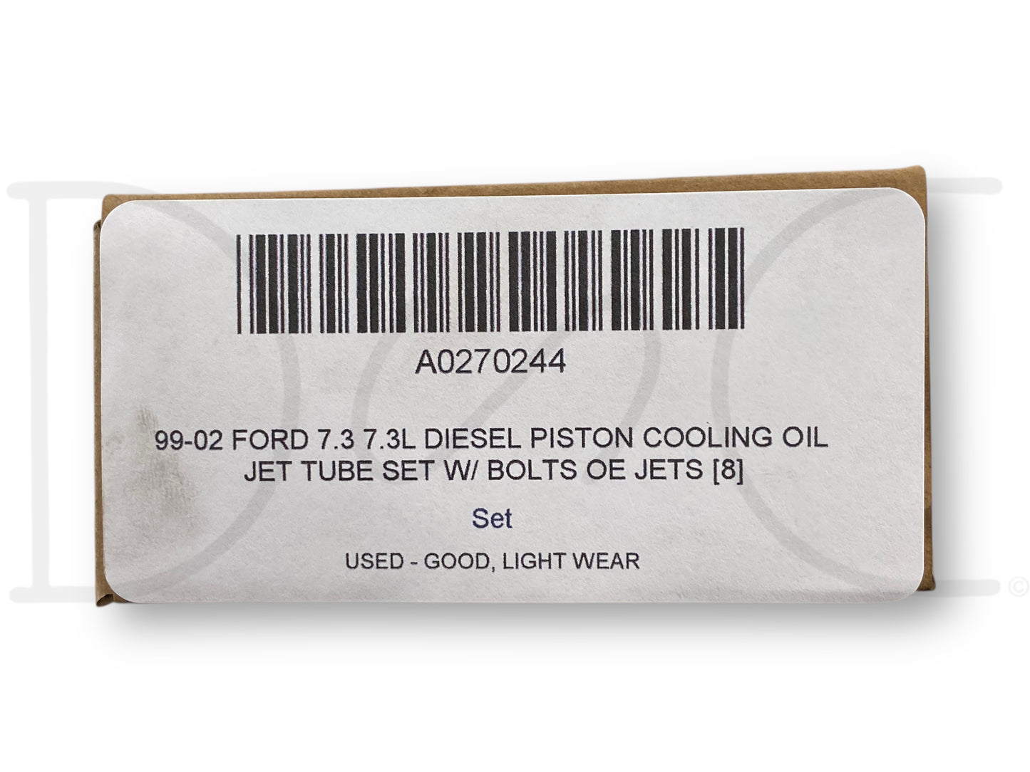99-02 Ford 7.3 7.3L Diesel Piston Cooling Oil Jet Tube Set W/ Bolts OE Jets [8]
