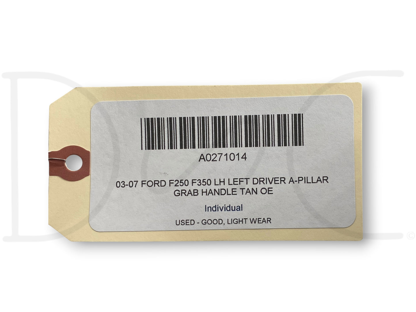 03-07 Ford F250 F350 LH Left Driver A-Pillar Grab Handle Tan OE