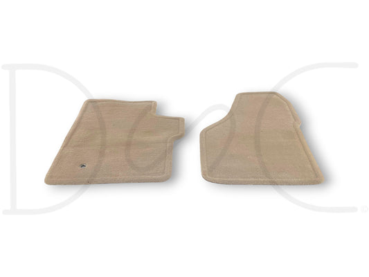 03-07 Ford F250 F350 Super Duty Front Floor Mat Set Tan Floormats RH LH OEM