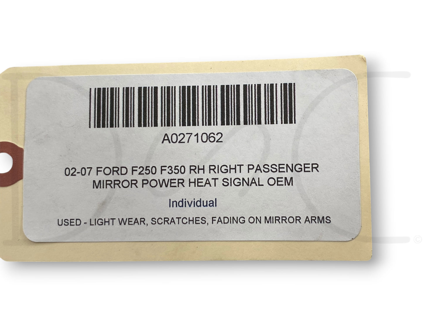 02-07 Ford F250 F350 RH Right Passenger Mirror Power Heat Signal OEM