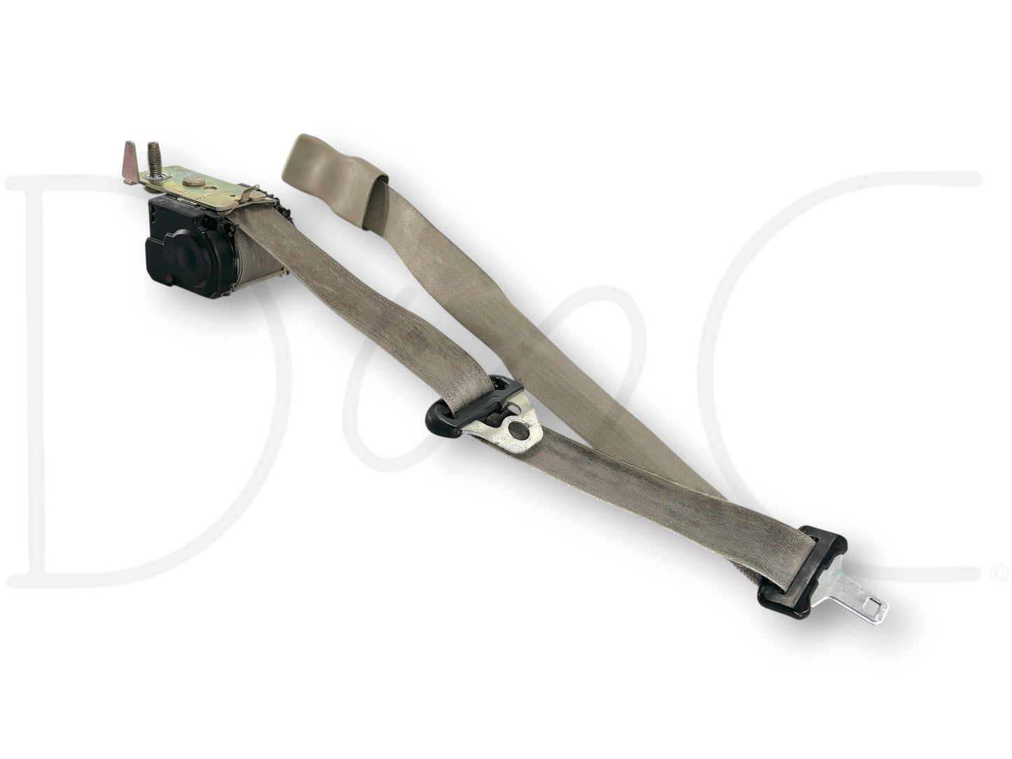 05-07 Ford F250 F350 LH Left Driver Front Seat Belt Seatbelt Tan OE *Blem*