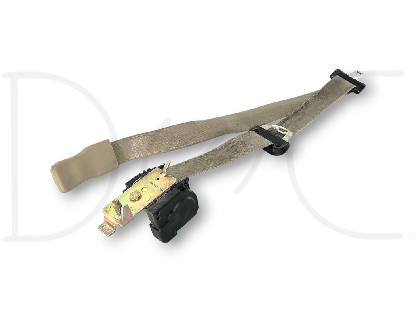 05-07 Ford F250 F350 LH Left Driver Front Seat Belt Seatbelt Tan OE *Blem*