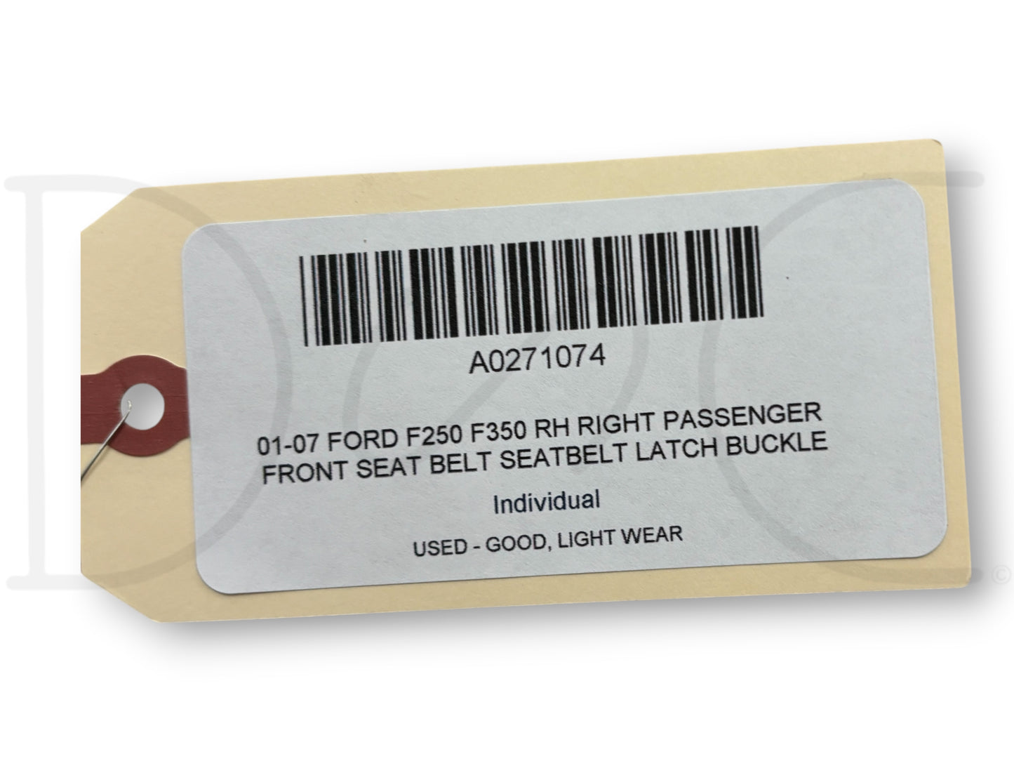 01-07 Ford F250 F350 RH Right Passenger Front Seat Belt Seatbelt Latch Buckle