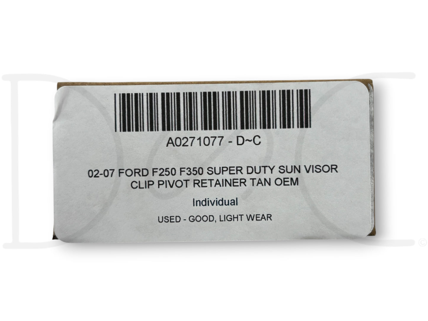 02-07 Ford F250 F350 Super Duty Sun Visor Clip Pivot Retainer Tan OEM