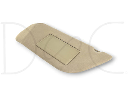 02-07 Ford F250 F350 LH Left Driver Sun Visor Tan W/ Lighted Mirror OEM
