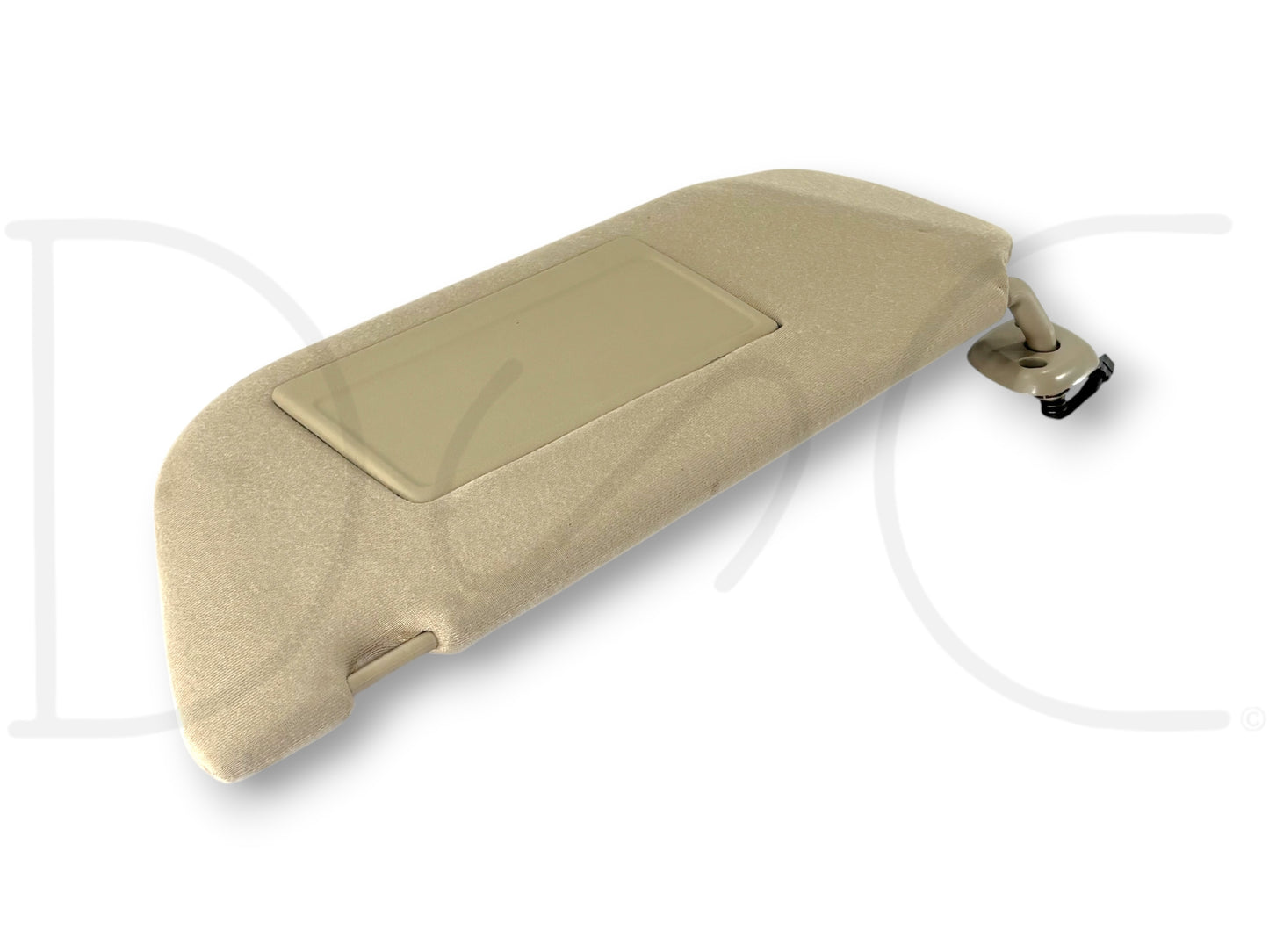 02-07 Ford F250 F350 LH Left Driver Sun Visor Tan W/ Lighted Mirror OEM