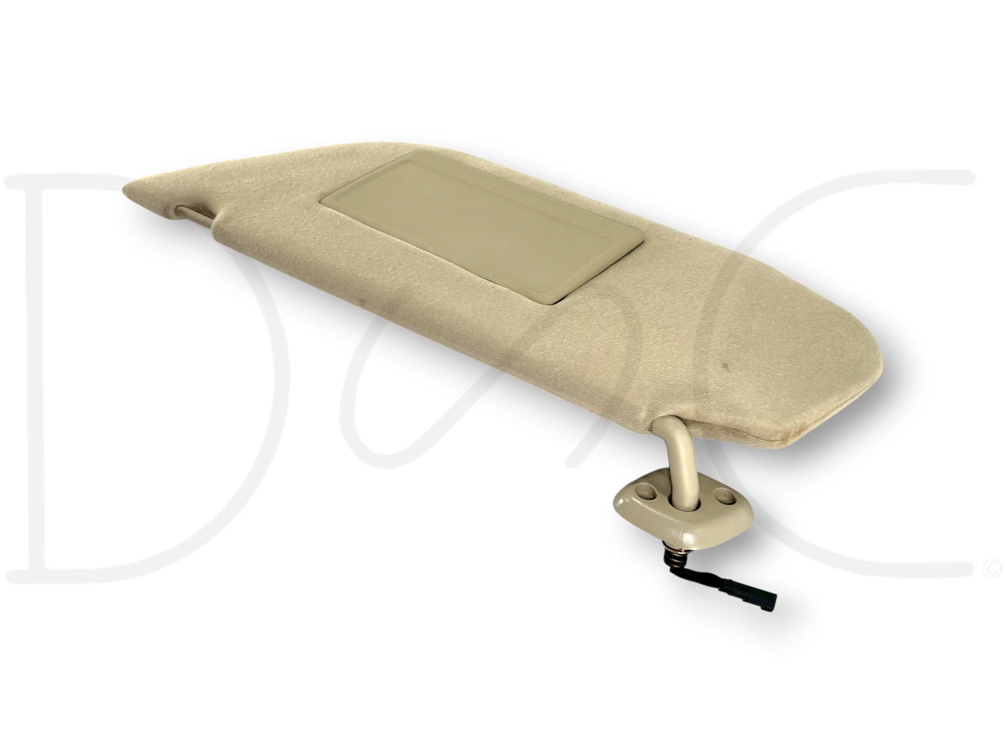 02-07 Ford F250 F350 LH Left Driver Sun Visor Tan W/ Lighted Mirror OEM