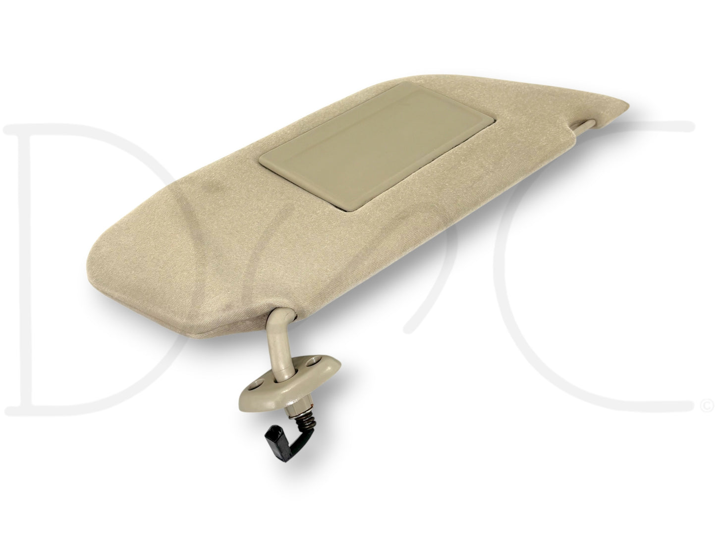 02-07 Ford F250 F350 RH Right Passenger Sun Visor Tan W/ Lighted Mirror OEM
