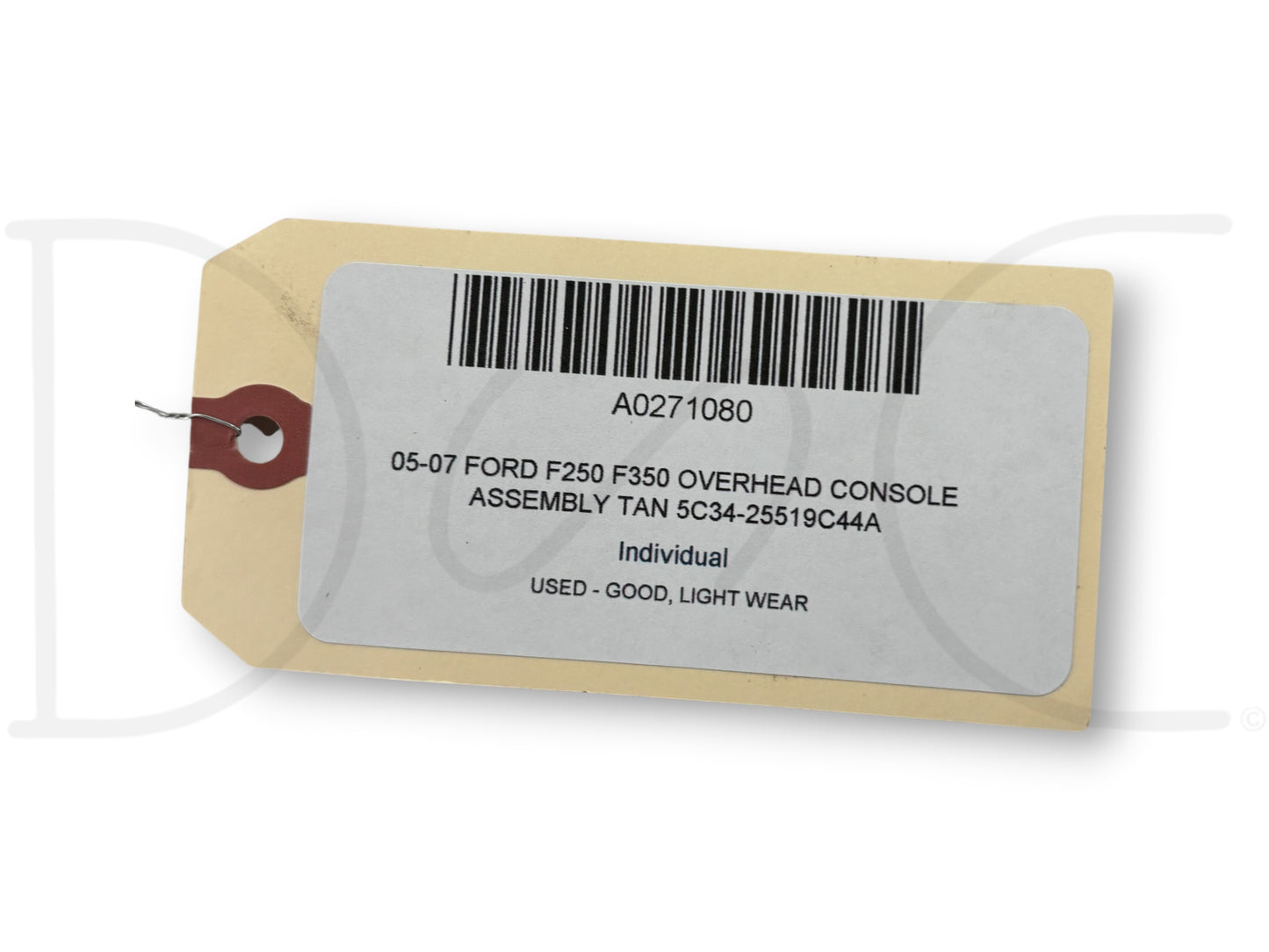 05-07 Ford F250 F350 Overhead Console Assembly Tan 5C34-25519C44A