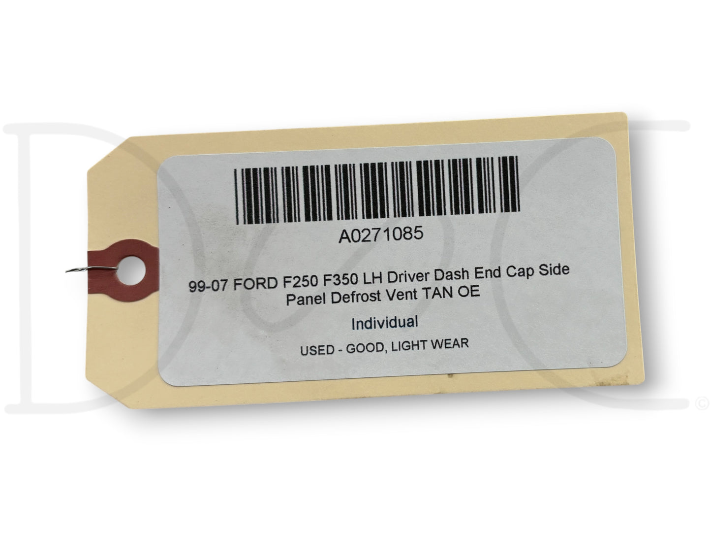 99-07 Ford F250 F350 LH Driver Dash End Cap Side Panel Defrost Vent Tan OE