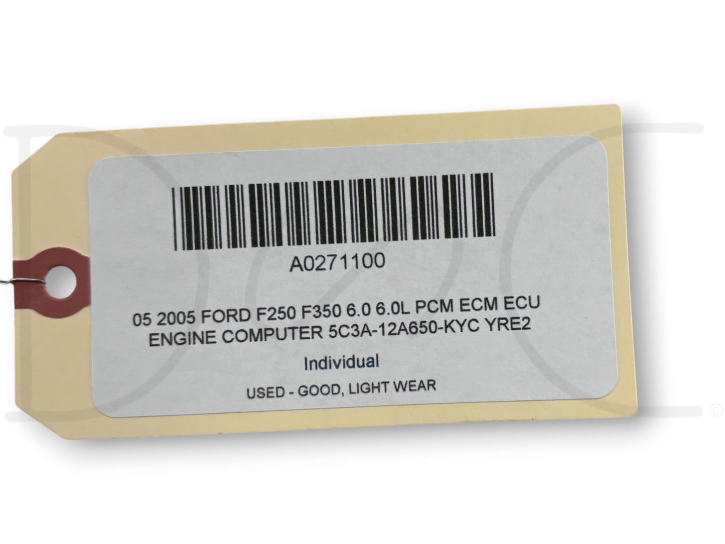 05 2005 Ford F250 F350 6.0 6.0L PCM ECM ECU Engine Computer 5C3A-12A650-Kyc Yre2
