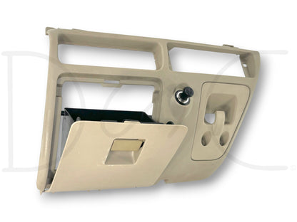 05-07 Ford F250 F350 Center Lower Dash Panel Tan Dashboard Storage Compartment