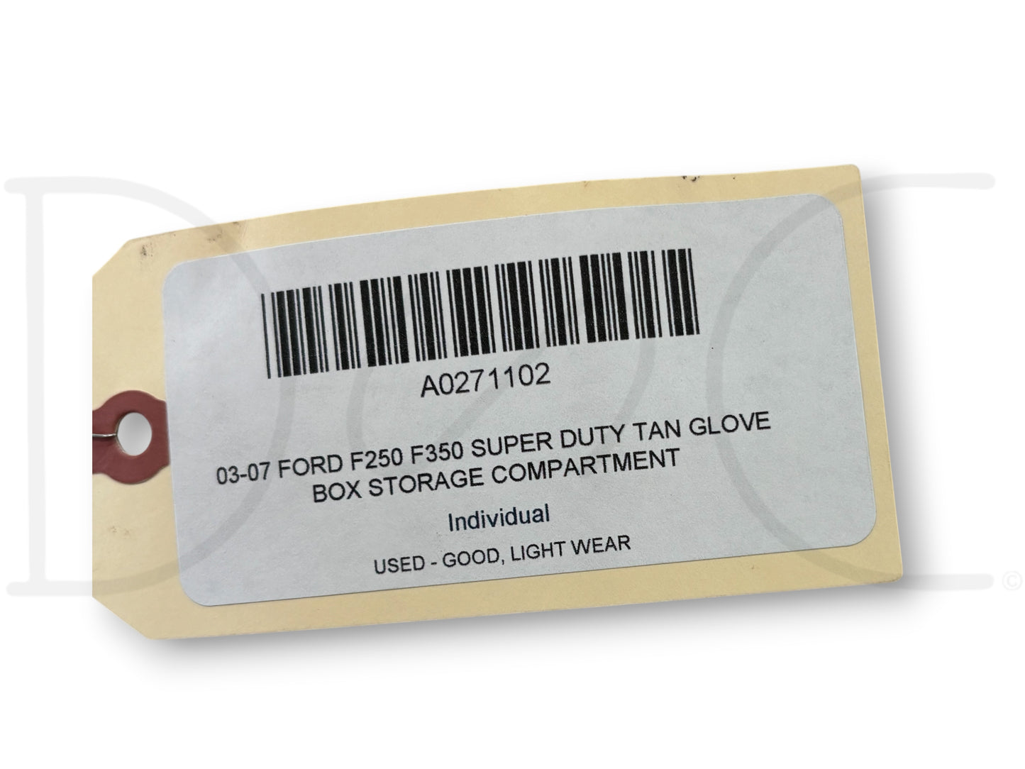 03-07 Ford F250 F350 Super Duty Tan Glove Box Storage Compartment