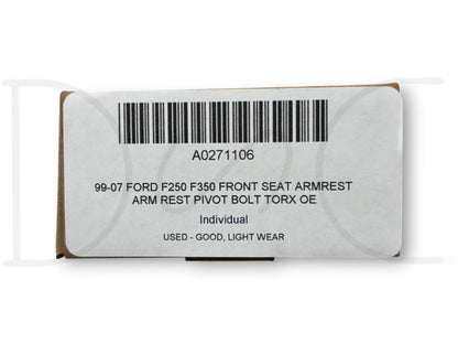 99-07 Ford F250 F350 Front Seat Armrest Arm Rest Pivot Bolt Torx OE