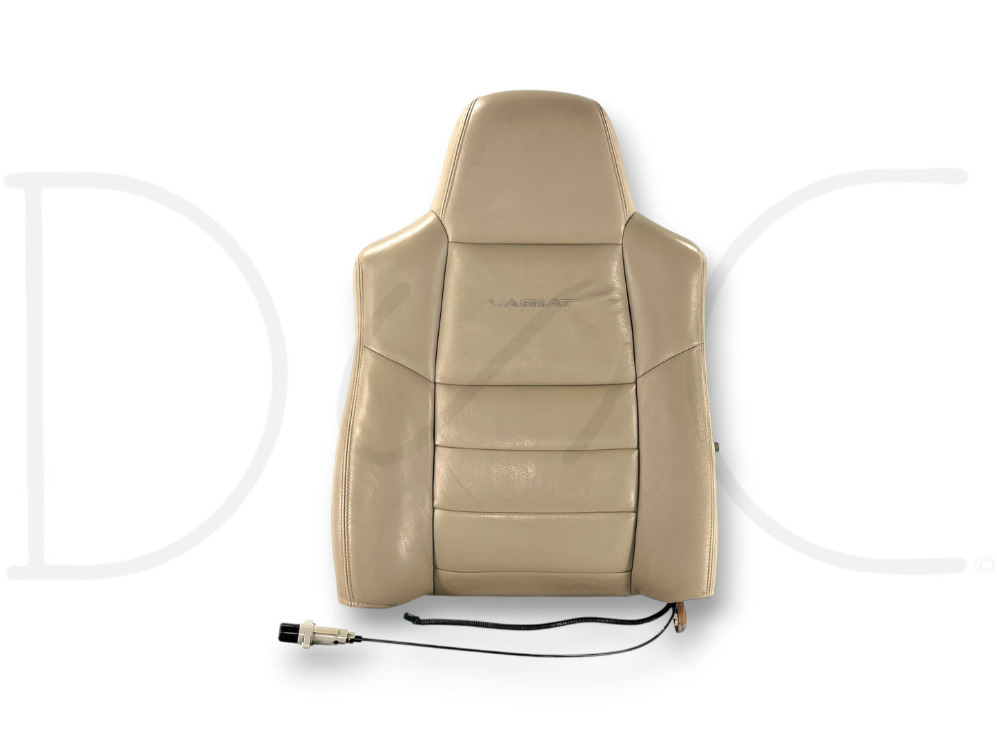 03-07 Ford F250 F350 Lariat RH Right Passenger Seat Back Cushion Tan Leather