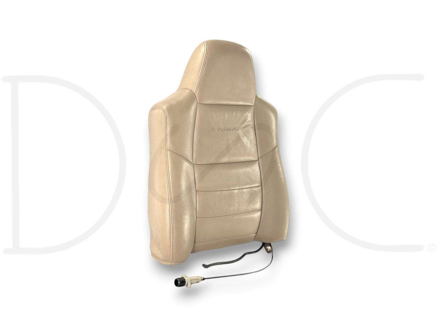 03-07 Ford F250 F350 Lariat RH Right Passenger Seat Back Cushion Tan Leather