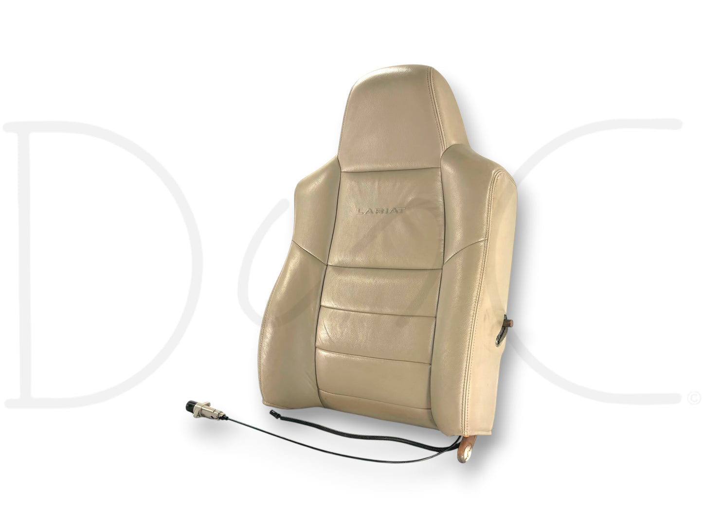 03-07 Ford F250 F350 Lariat RH Right Passenger Seat Back Cushion Tan Leather