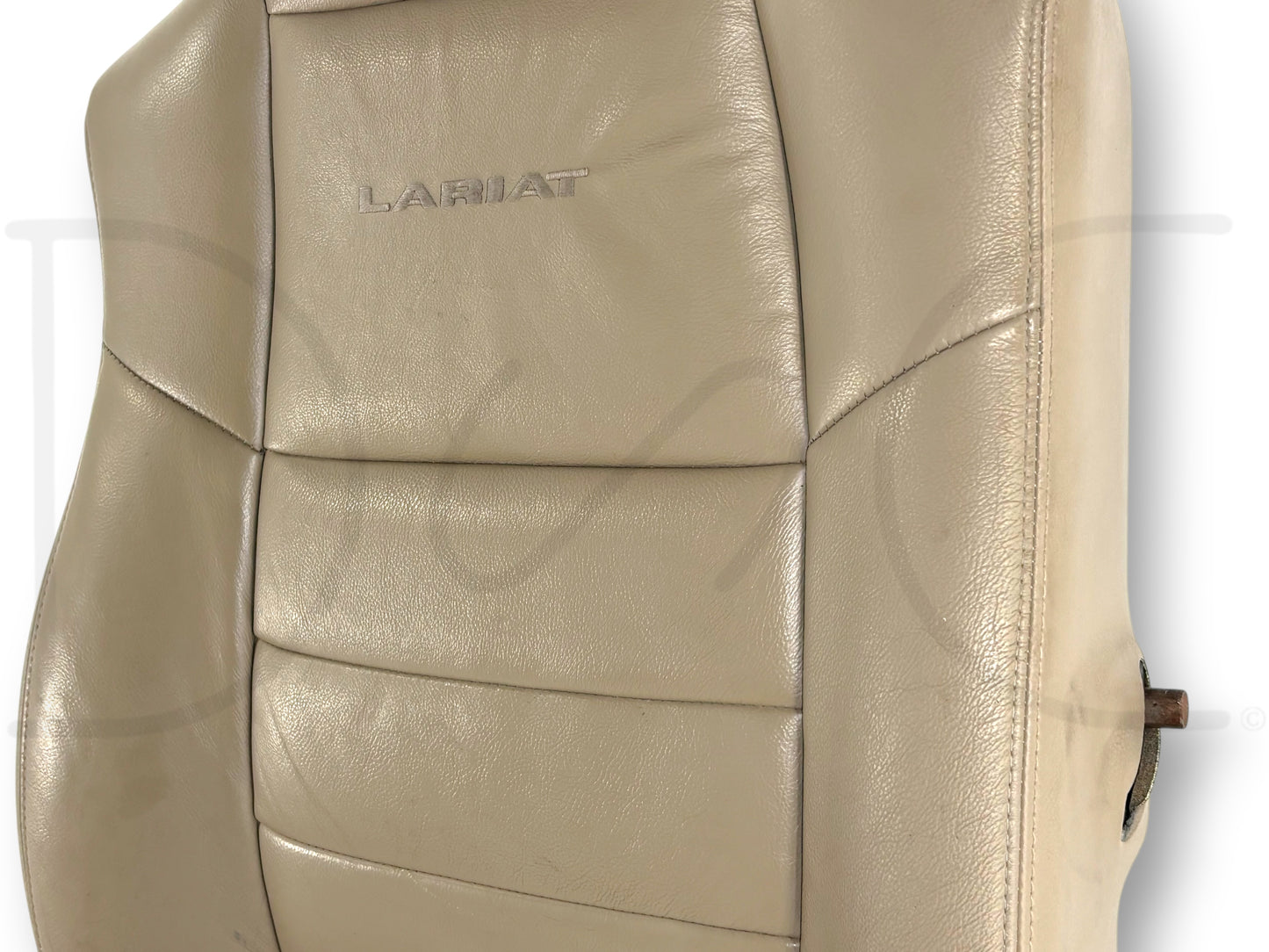03-07 Ford F250 F350 Lariat RH Right Passenger Seat Back Cushion Tan Leather