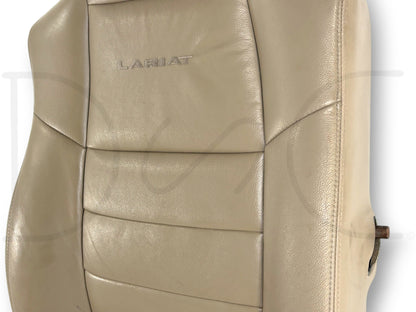 03-07 Ford F250 F350 Lariat RH Right Passenger Seat Back Cushion Tan Leather