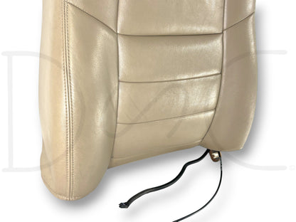 03-07 Ford F250 F350 Lariat RH Right Passenger Seat Back Cushion Tan Leather