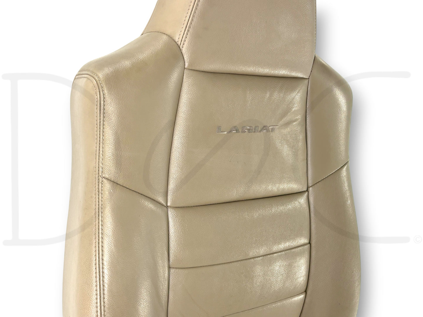 03-07 Ford F250 F350 Lariat RH Right Passenger Seat Back Cushion Tan Leather