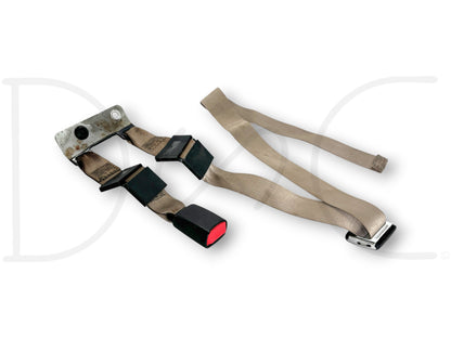 03-07 Ford F250 F350 Rear Back Seat Center Seatbelt Lap Belt Tan OE