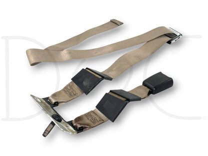 03-07 Ford F250 F350 Rear Back Seat Center Seatbelt Lap Belt Tan OE