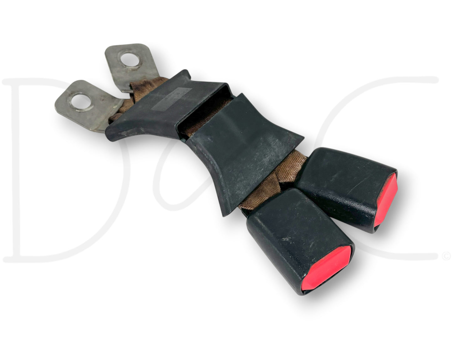03-07 Ford F250 F350 Rear Seat Belt Seatbelt Latch Buckle Double Tan OE